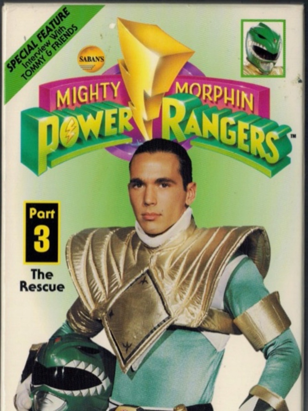 Mighty Morphin Power Rangers VHS Green With Evil, The Rescue part 3, Rare VHS!